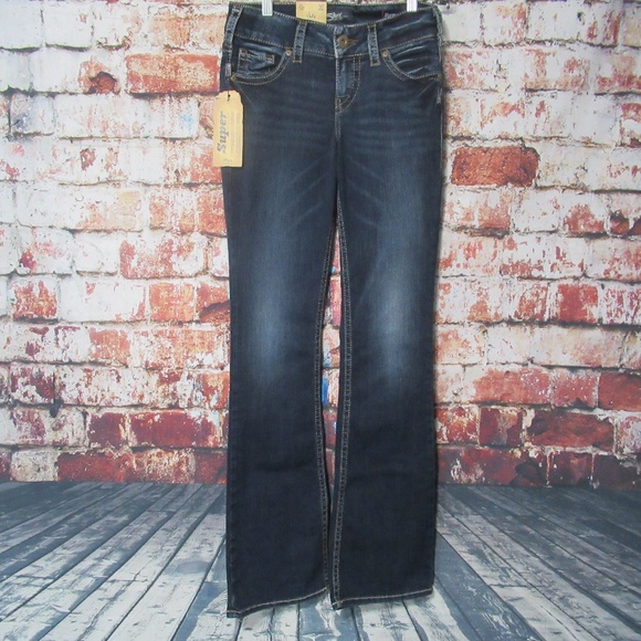 Silver 'Suki' Super Stretch Bootcut Jeans - Picture 3 of 4
